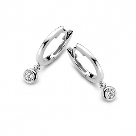 Boucles d'oreilles Argent serties de Zirconium - Naiomy