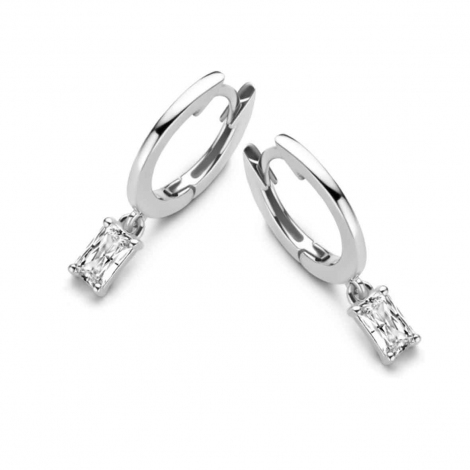 Boucles d'oreilles Argent serties de Zirconium - Naiomy