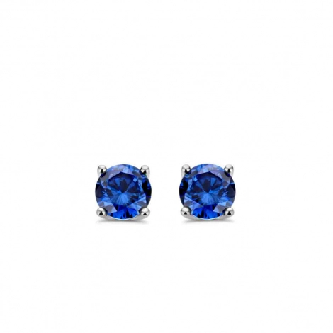  boucles d'oreilles argent - tanzanite synthtique - Naiomy