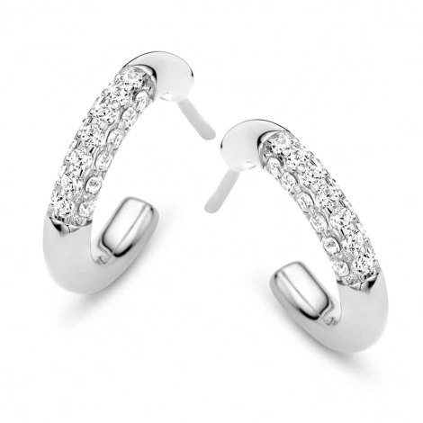 Boucles d'oreilles Argent zirconium - Naiomy