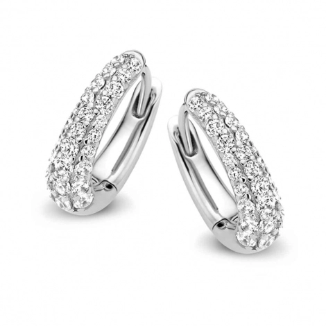 Boucles d'oreilles Argent zirconium - Naiomy