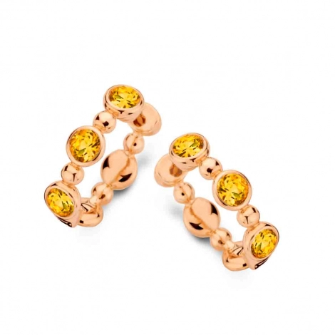 Boucles d'oreilles Citrine Orange - One More