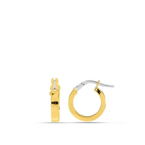 Boucles d'oreilles croles 10 mm rectangle 3 mm