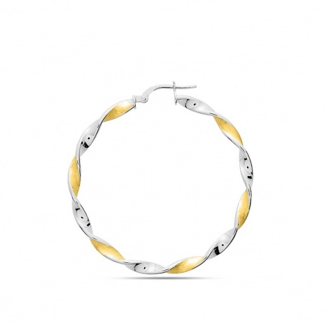 Boucles d'oreilles croles 35 mm - Fil 3 mm