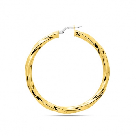 Boucles d'oreilles croles 40 mm - Fil 4 mm