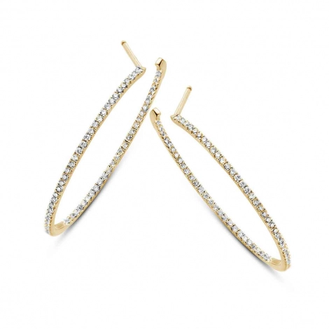 Boucles d'Oreilles Croles Diamants 