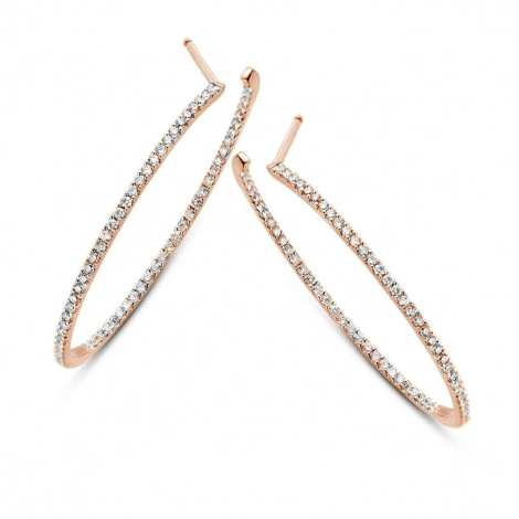 Boucles d'Oreilles Croles Diamants 