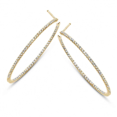 Boucles d'Oreilles Croles Diamants 