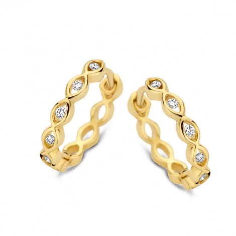 Boucles d'oreilles croles diamants  One More