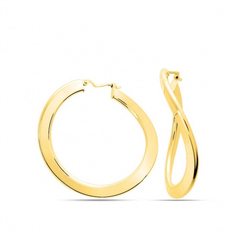 Boucles d'oreilles Croles Systme Vector 30 mm - Fil 4.3 x 2 mm