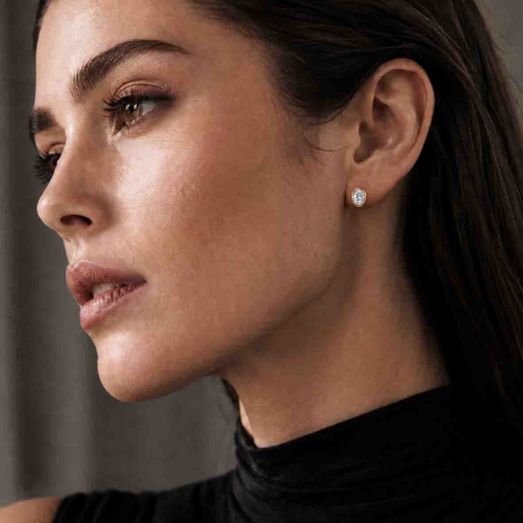 Boucles d'oreilles Diamants de Laboratoire Taille ovale