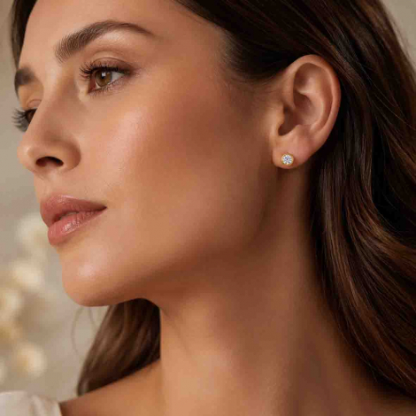 Boucles d'oreilles Diamants de Laboratoire