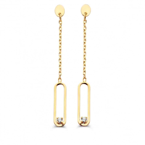Boucles d'Oreilles Diamants