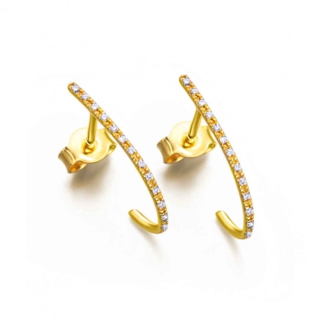 Boucles d'Oreilles Diamants 0.06 ct