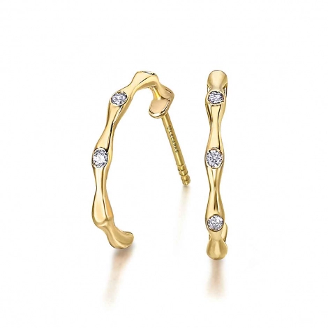 Boucles d'Oreilles Diamants 0.07 ct