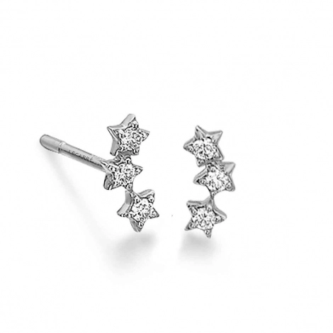 Boucles d'Oreilles Diamants 0.11 ct