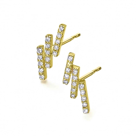 Boucles d'Oreilles Diamants 0.15 ct
