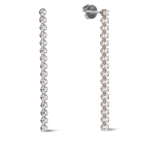 Boucles d'oreilles diamants 
