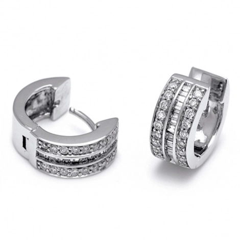 Boucles d'oreilles diamants