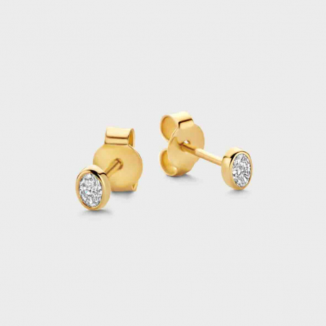 Boucles d'oreilles Diamants - Bezel Collection - Mérité