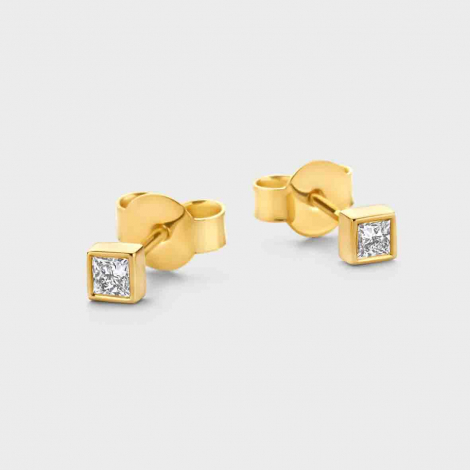 Boucles d'oreilles Diamants - Bezel Collection - Mérité
