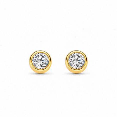 Boucles d'oreilles Diamants - Bezel Collection - Mérité à combiner