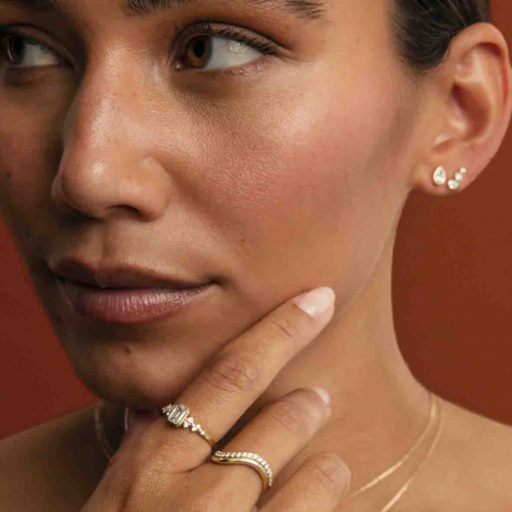 Boucles d'oreilles Diamants - Bezel Collection - Mérité