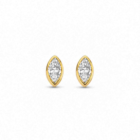 Boucles d'oreilles Diamants - Bezel Collection - Mérité à combiner