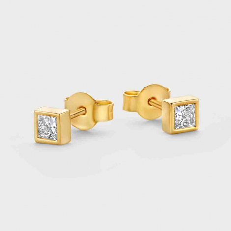 Boucles d'oreilles Diamants - Bezel Collection - Mérité