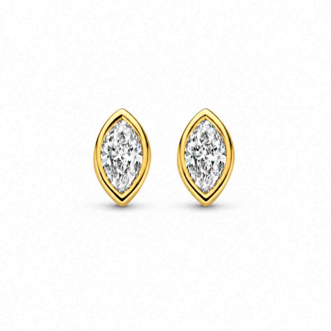 Boucles d'oreilles Diamants - Bezel Collection - Mérité à combiner