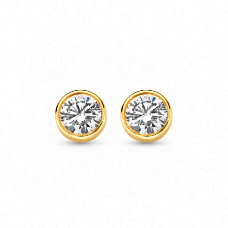 Boucles d'oreilles Diamants - Bezel Collection - Mérité à combiner