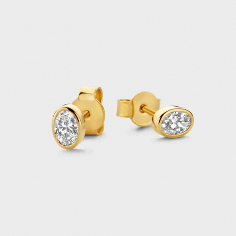 Boucles d'oreilles Diamants - Bezel Collection - Mérité