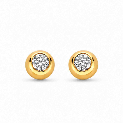 Boucles d'oreilles Diamants - Bold Collection - Mérité à combiner