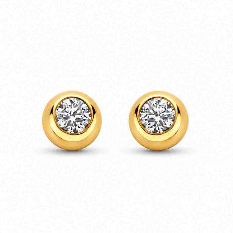Boucles d'oreilles Diamants - Bold Collection - Mérité à combiner