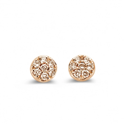Boucles d'oreilles diamants Bruns One More