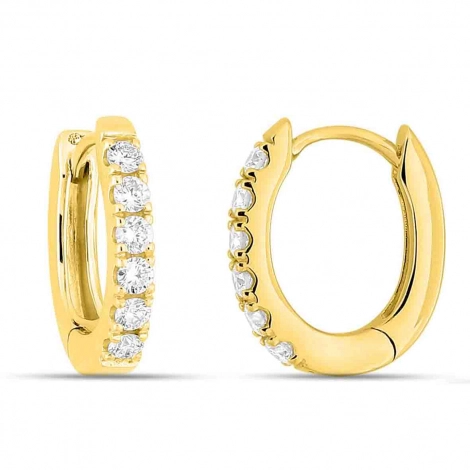 Boucles d'oreilles Diamants - Diamant de Laboratoire