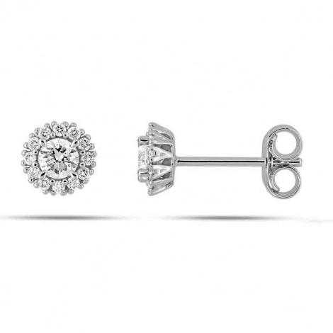 Boucles d'oreilles Diamants - Diamant de Laboratoire