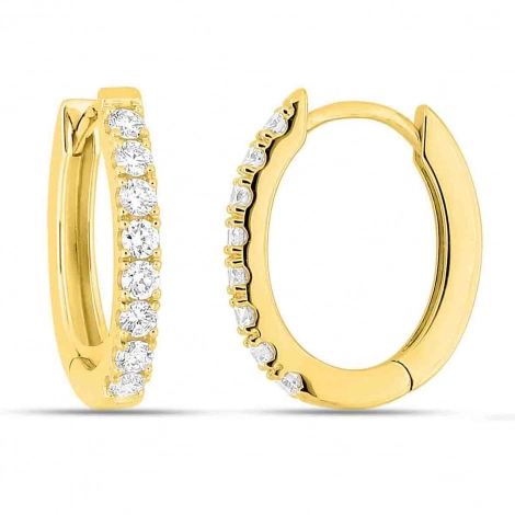 Boucles d'oreilles Diamants - Diamant de Laboratoire