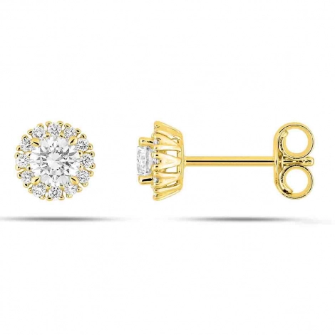 Boucles d'oreilles Diamants - Diamant de Laboratoire