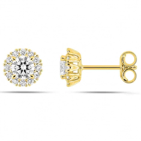 Boucles d'oreilles Diamants - Diamant de Laboratoire