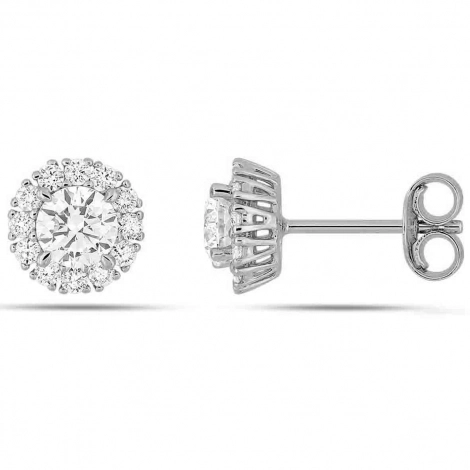Boucles d'oreilles Diamants - Diamant de Laboratoire