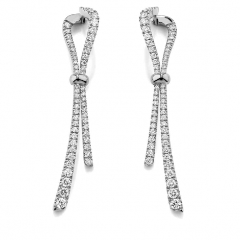 Boucles d'oreilles Diamants Emma - Gioielliamo 1.87 ct Asako - KGOR-465R-BLANC