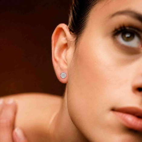Boucles d'oreilles diamants 