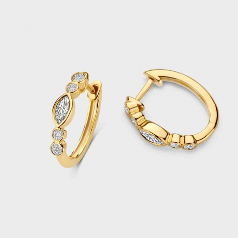 Boucles d'oreilles Diamants Mosaik Collection - Mérité