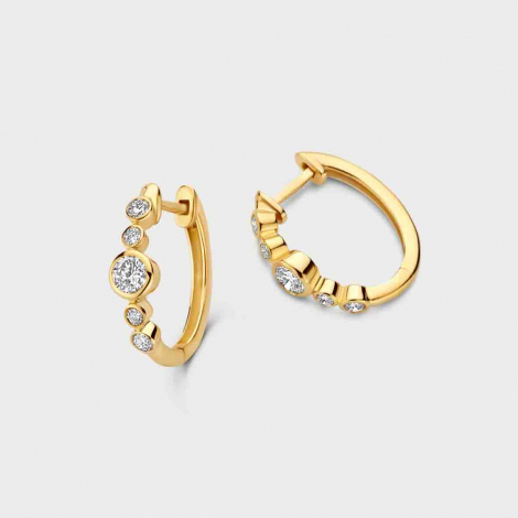 Boucles d'oreilles Diamants Mosaik Collection - Mérité