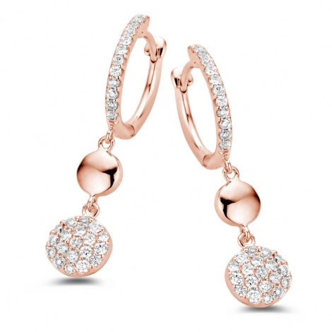 Boucles d'oreilles diamants One More