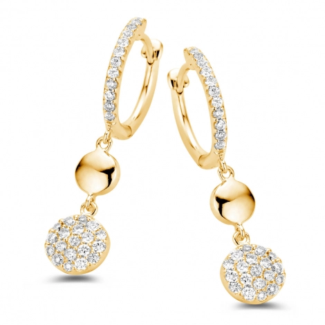 Boucles d'oreilles diamants One More