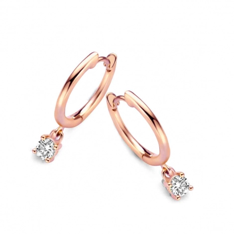 Boucles d'oreilles diamants One More