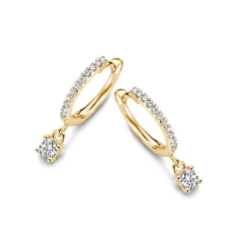 Boucles d'oreilles diamants One More