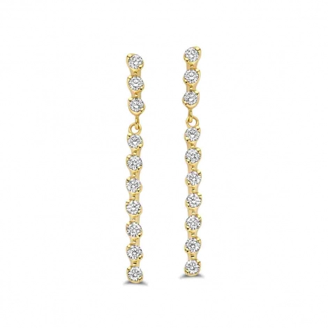 Boucles d'oreilles diamants One More